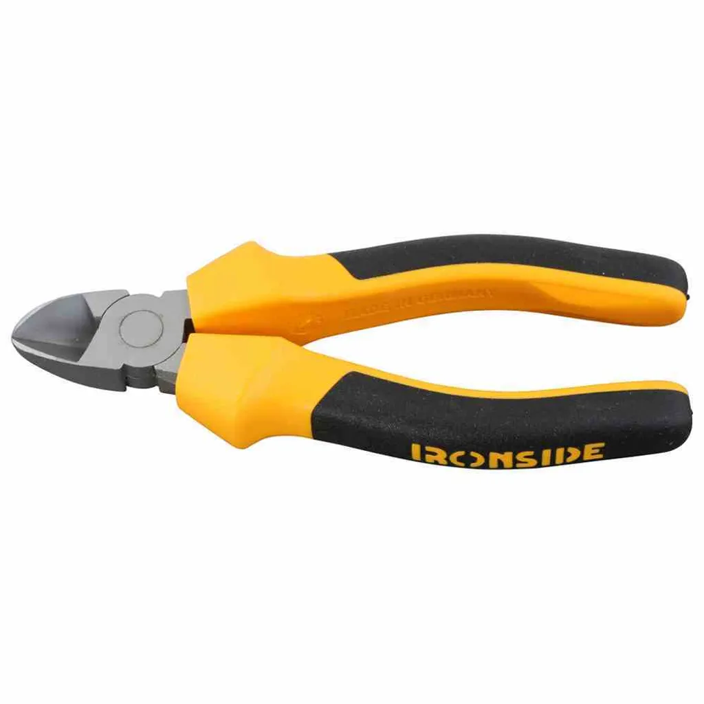 Ironside 121-376 Pince coupante diagonale 145mm bi-matière jaune et noir