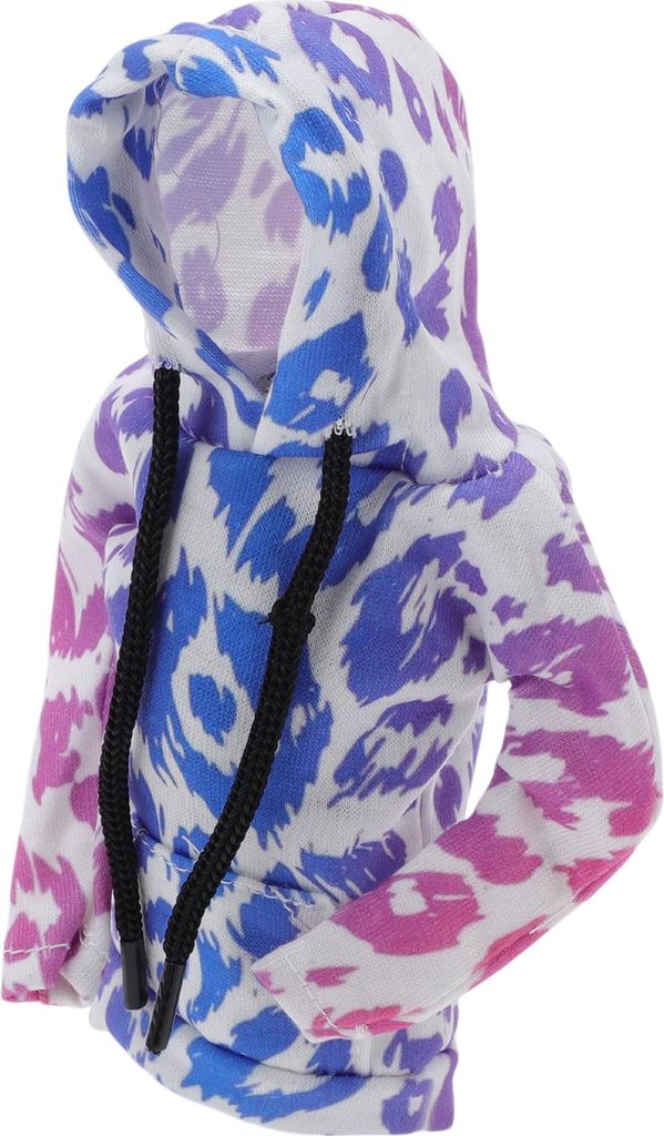 Auto Schaltknaufabdeckung Automobil Manueller Schaltgriff Schutz Leopardendruck Farbverlauf Blau-Lila, Weiß 1 Stück 17x11.5cm/6.69"x4.53" Polyester