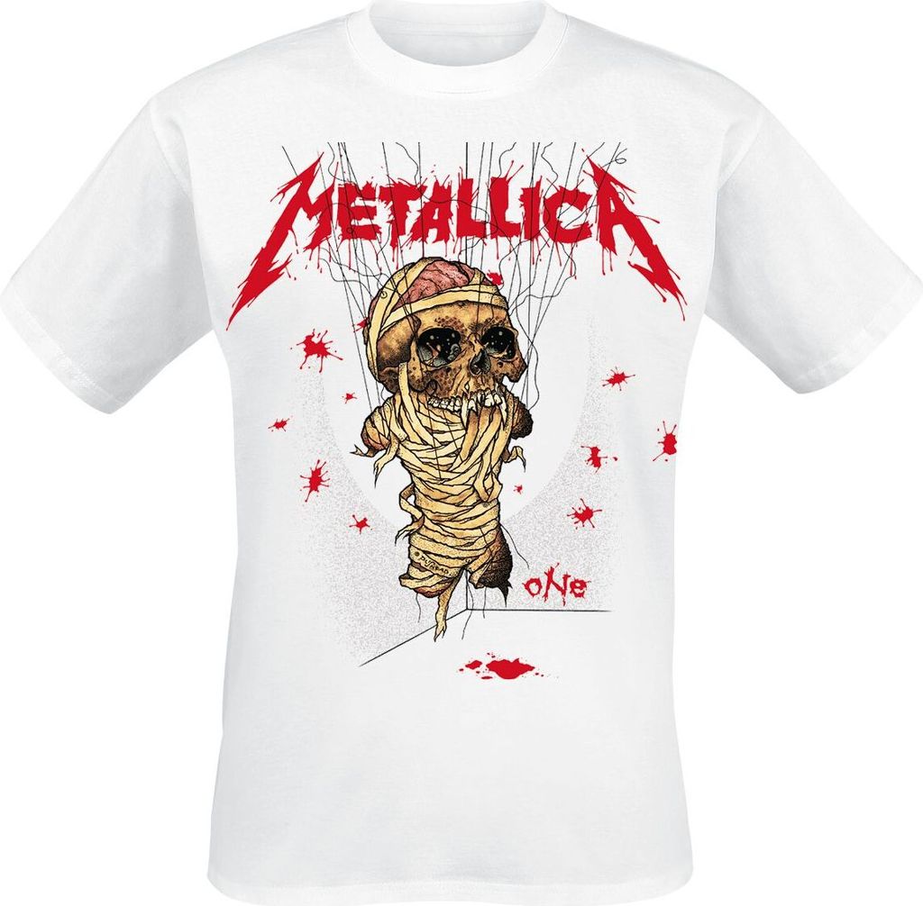Metallica T-Shirt Herren One Landmine weiß 3XL