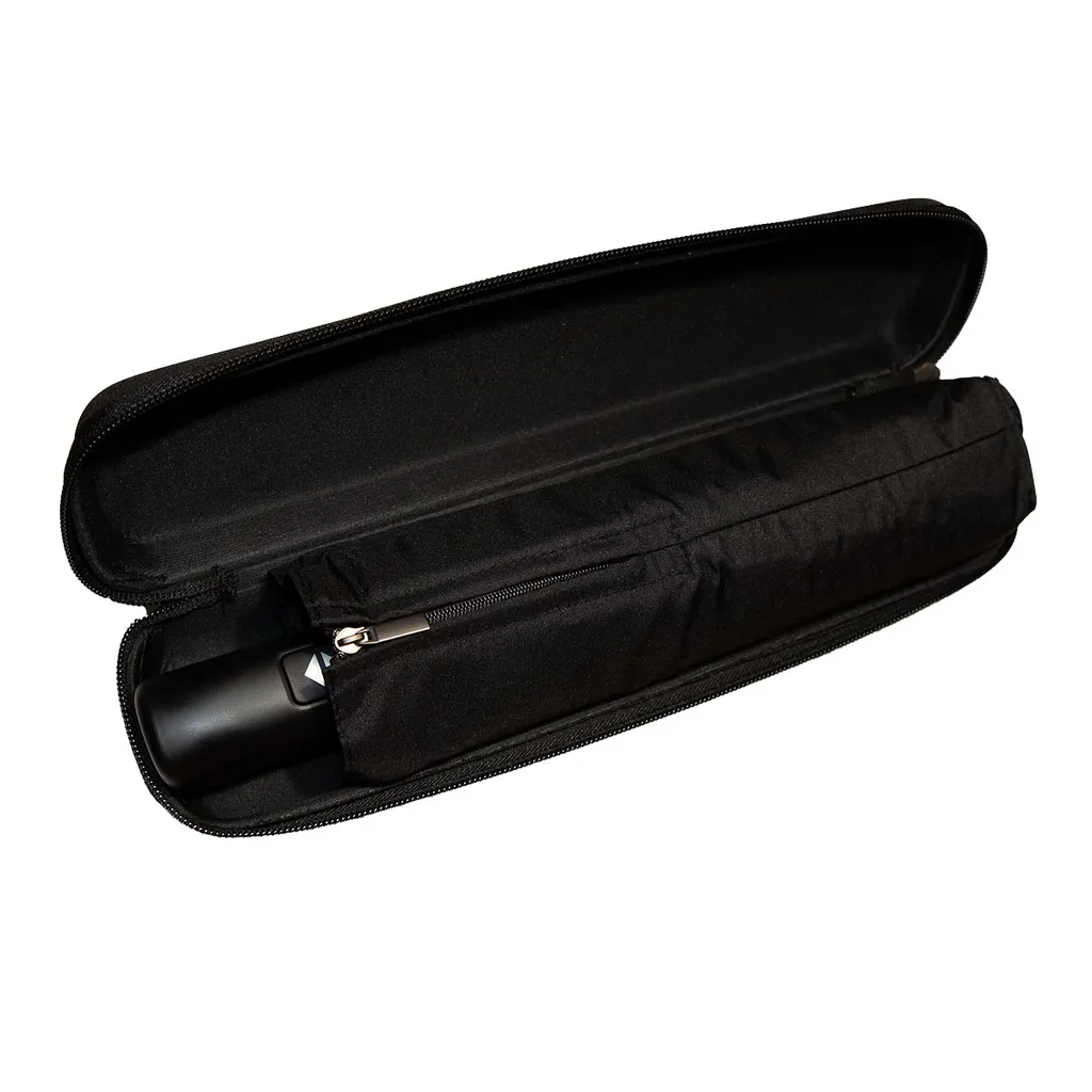 Parapluie Robuste Résistant au Vent Doppler Fiber Magic Major Duomatic Noir