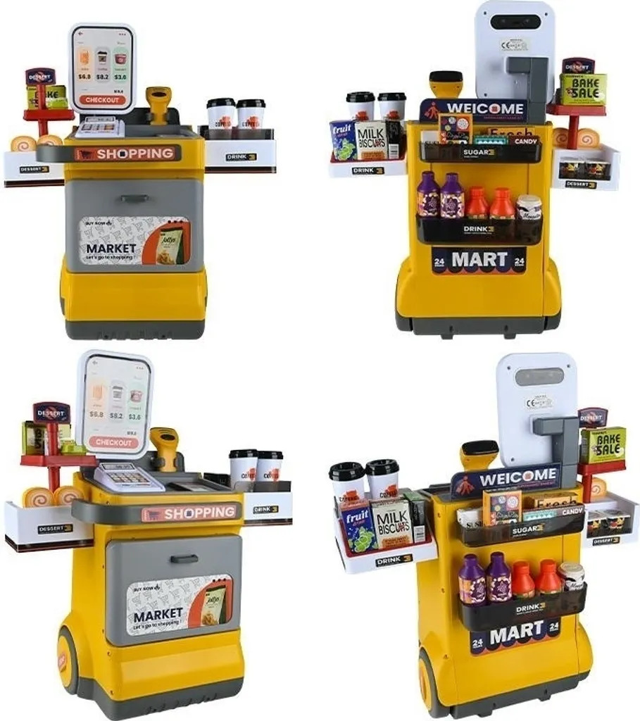 Gotel B45E Panier de Supermarché Interactif avec Sons et Caisse Enfant