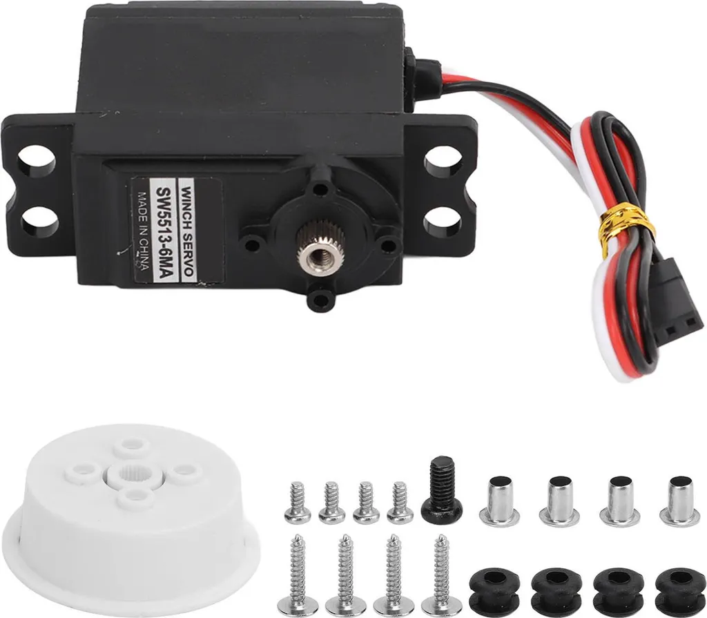 Servo Moteur Treuil RC avec Engrenages Métal pour Voilier et Modélisme