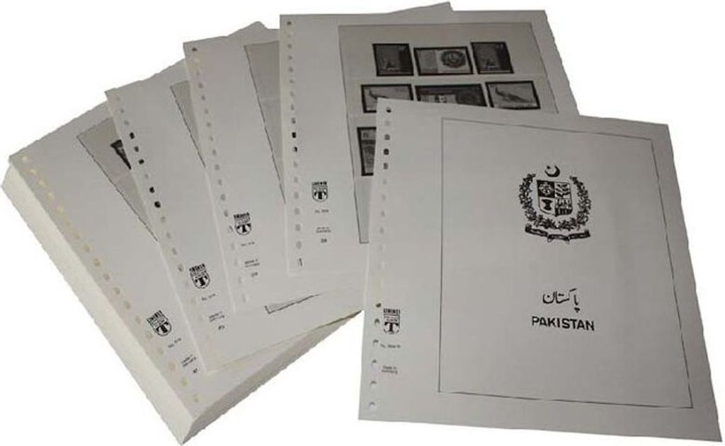 Lindner-T Vordruckblätter T509/76 Pakistan - Jahrgang 1976 bis 1990