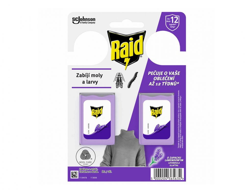 Nohel Garden RAID crochet contre les mites lavande 2pcs Image du produit 