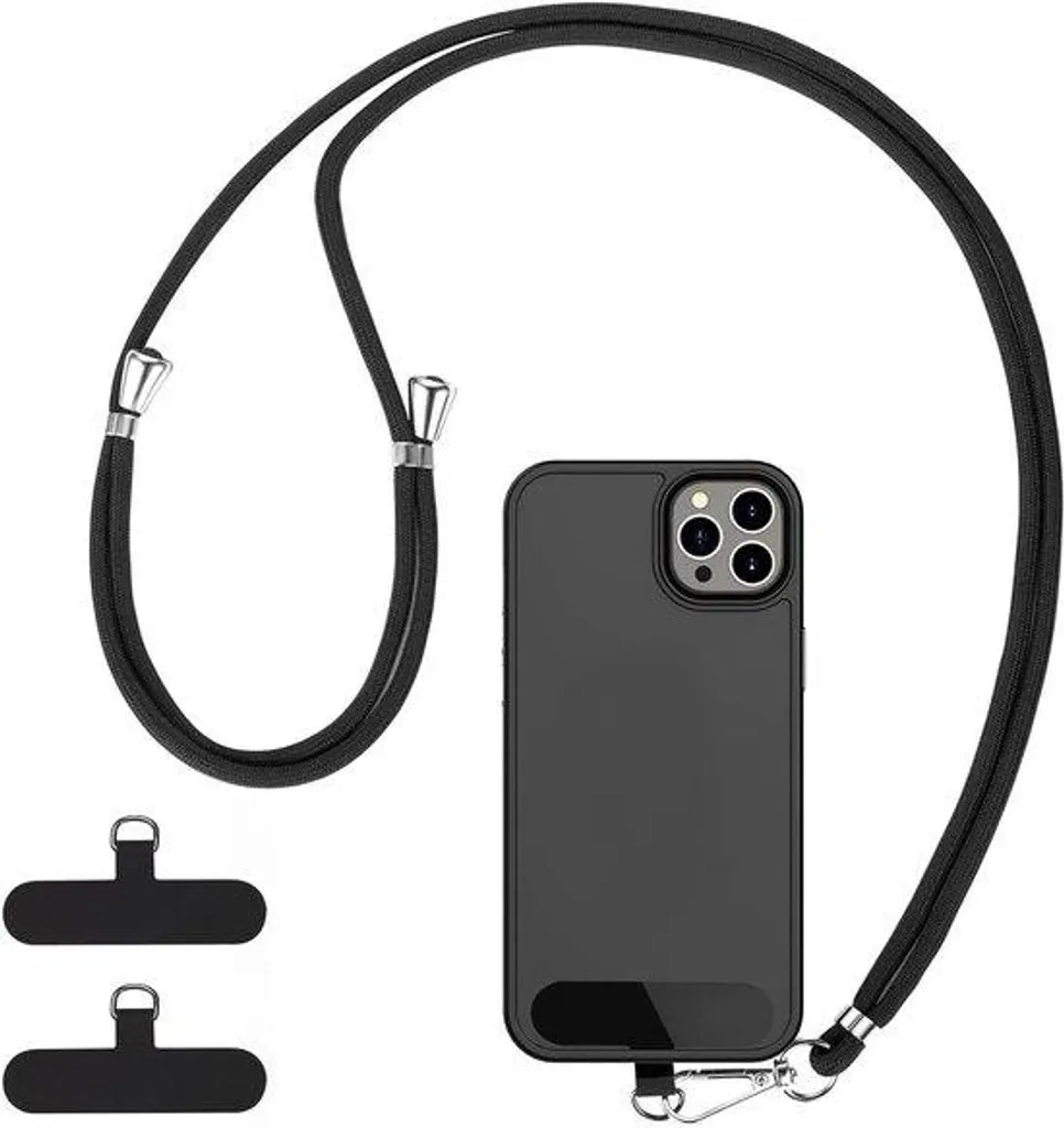 Câbles de Charge Ajustables pour Téléphones Portables - Pack de 2 Noir