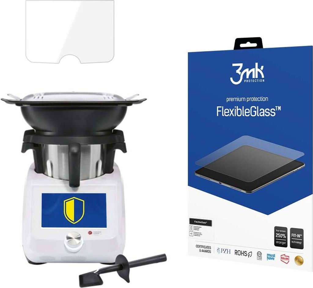 3mk Display Hybridglas FlexibleGlass für SilverCrest Monsieur Cuisine Smart 0,3mm 7H