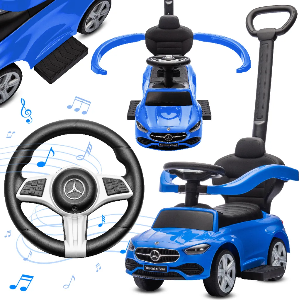 Jouet d'éveil Mercedes Classe C Coupé pour intérieur et jardin - Bleu