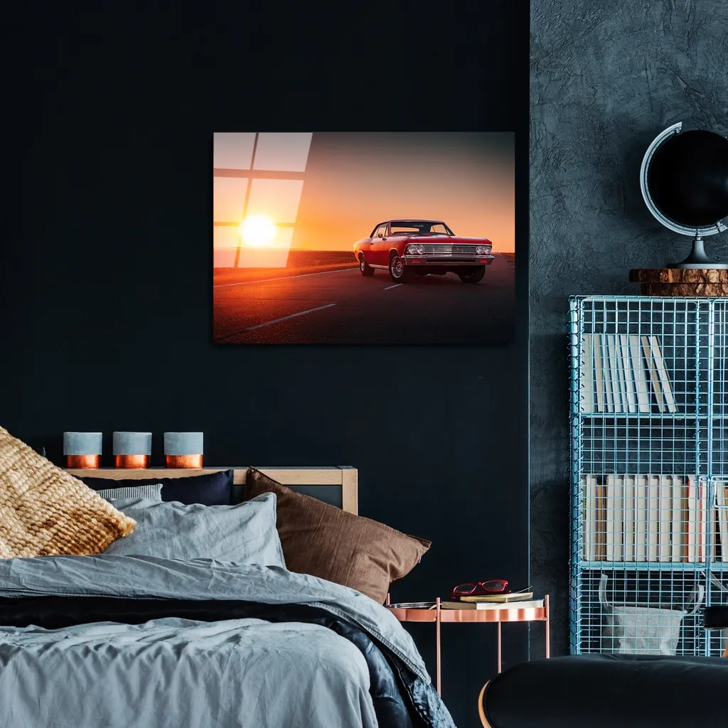 Quadro Decorativo Wallity UV-369 50x70 cm - Vetro Temperato Moderno