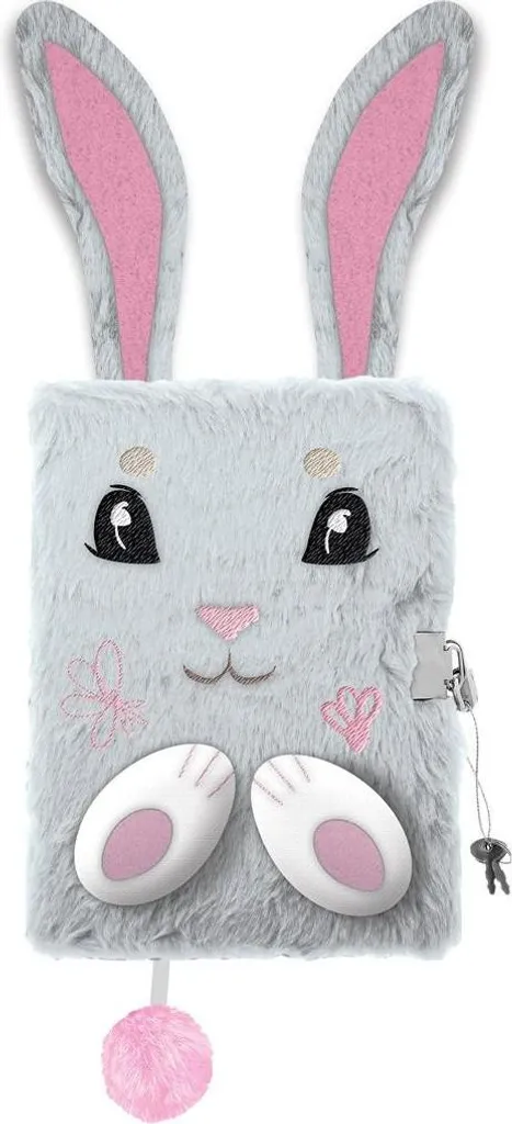 Diario coniglietto peluche premium, DIN A 5
