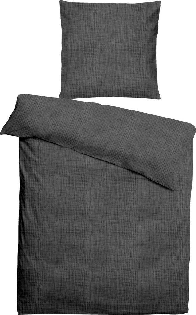 Dormisette Musselin Bettwäsche-Garnitur Dessin 02744 Farbe 097 - 135x200 cm + 80x80 cm