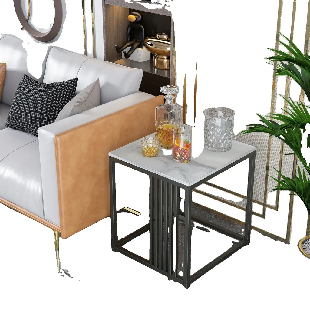 Table d'appoint stable et compacte BLANC - Fini les meubles fragiles