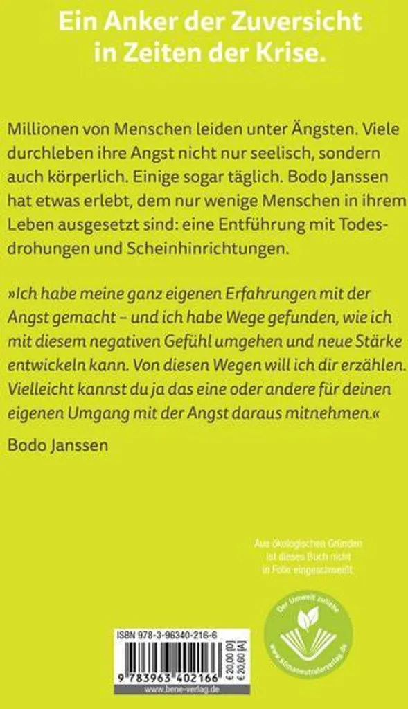 Livre d'auto-assistance Von der Angst zur Stärke avec exercices vécus