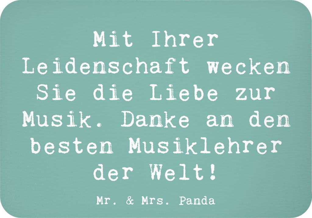Mr. & Mrs. Panda magnet Spruch Musiklehrer Liebe - Meeresbrise - Geschenk, Bedanken, Aufmerksamkeit, whiteboardmagnet, büromagnet, zettelhalter, K...