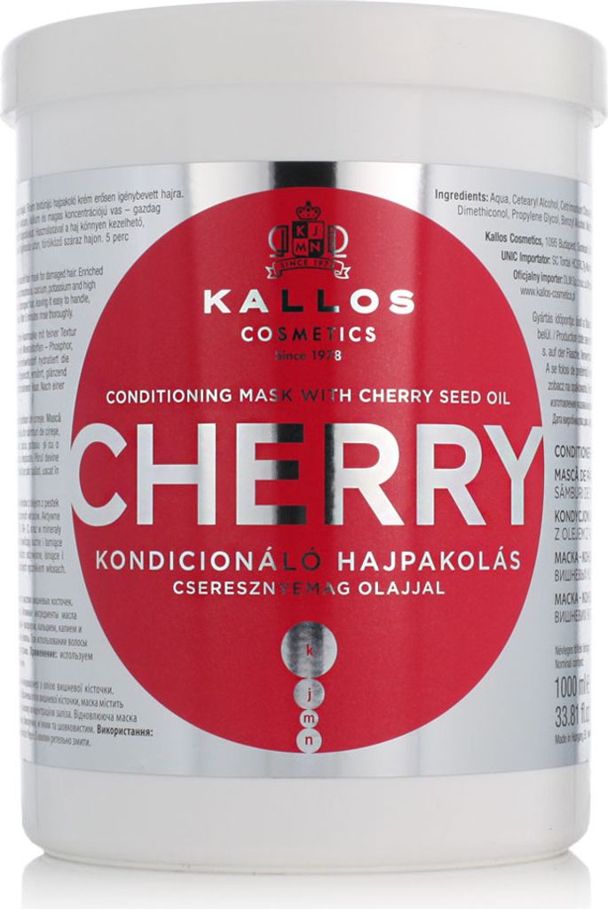 Kallos KJMN Cherry Hair Mask 1000ml, 1000 ml, Frauen, Produktbild 
