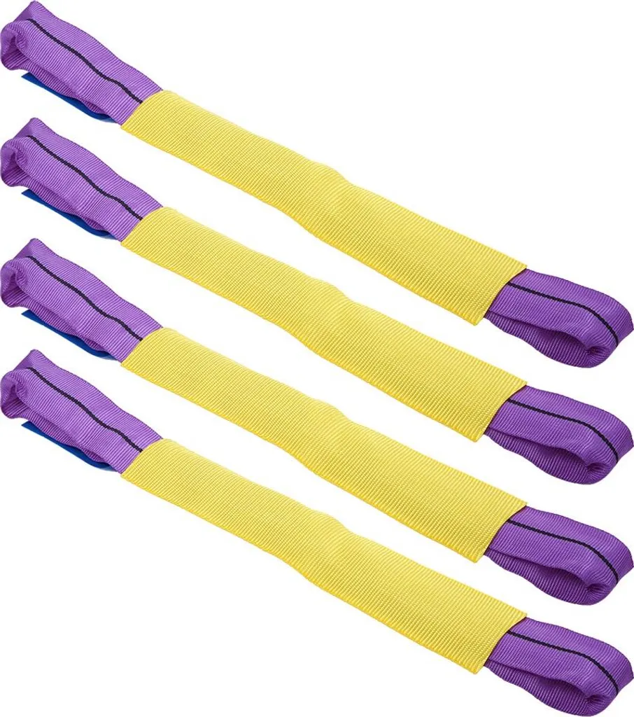 4 Sangles de Roue Securing Link Straps Alliage pour Remorque Jaune/Violet - 2