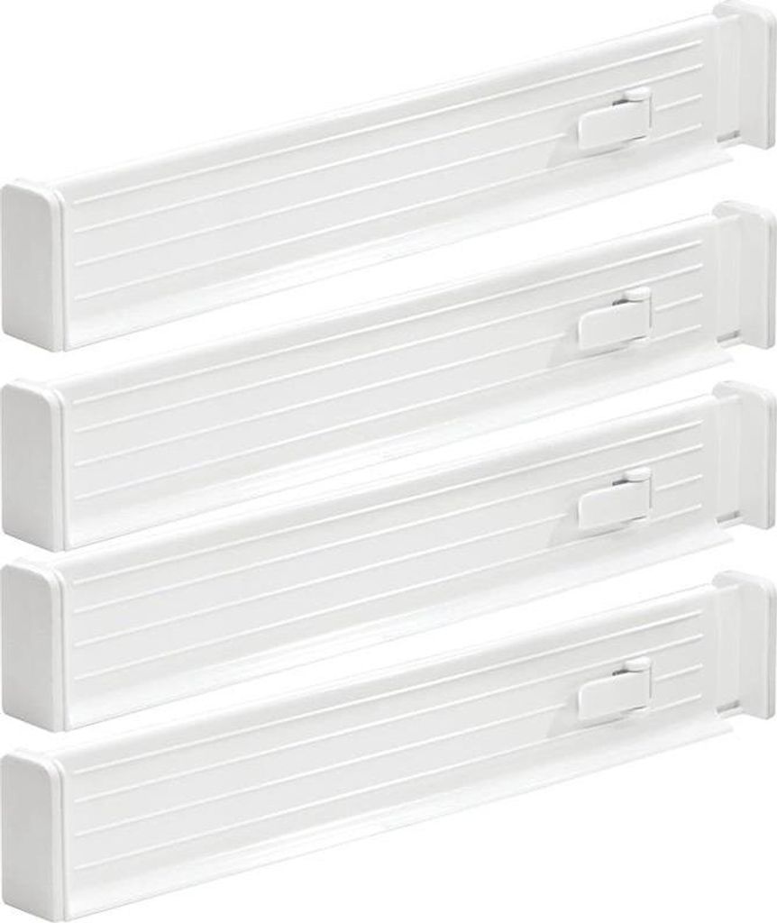 Trennelemente Schublade verstellbarer 4er Set Produktbild 