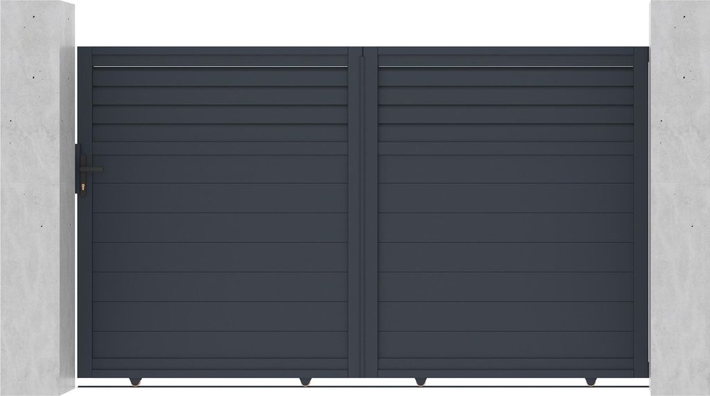 Schiebetor elektrisch 3m CARPATIA H.180cm + Schiebetorantrieb RANGER C300