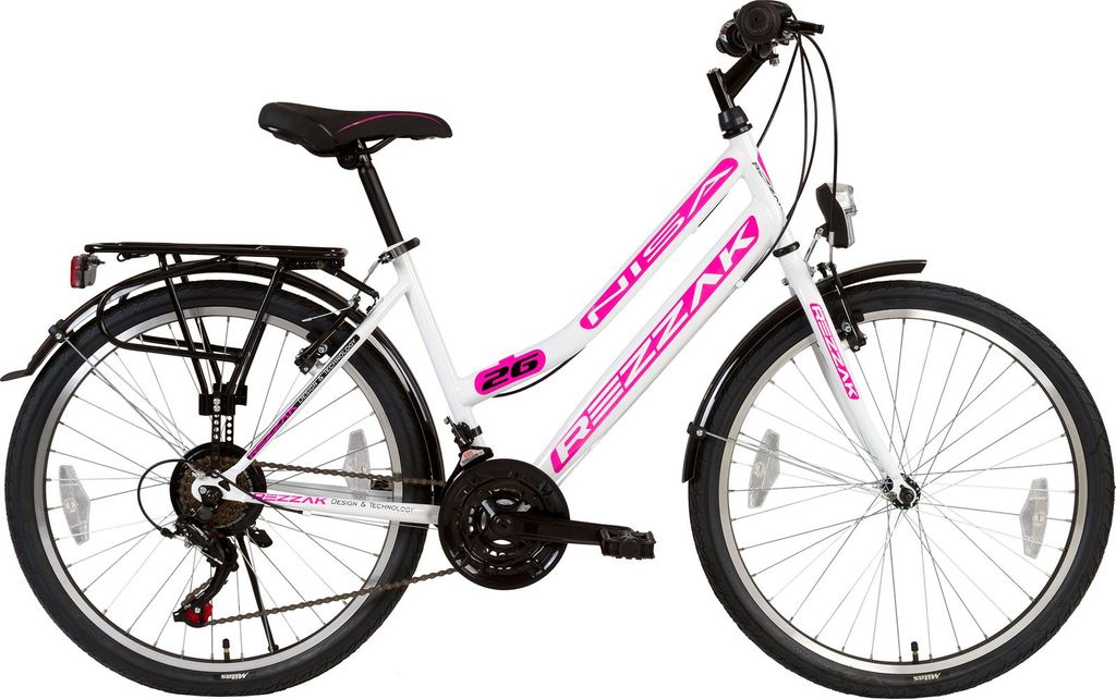 26 " Damenfahrrad Fahrrad mit Korb Citybike Damenrad Räde Bike Mädchenfahrrad 