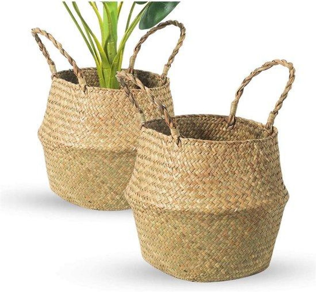 Katoen bloempotten, handvatten, woonaccessoires