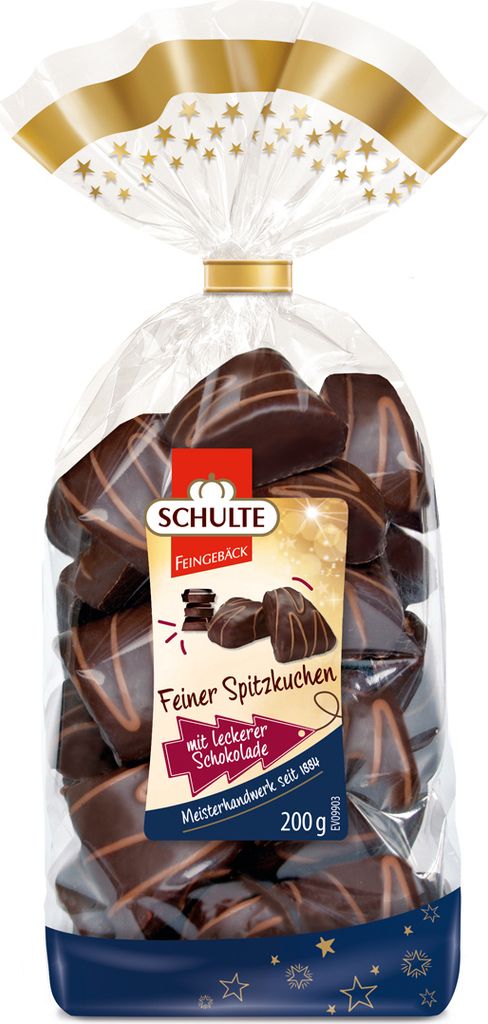 Schulte drobno spiczaste ciasto ciemna czekolada w torebce Zdjęcie produktu 