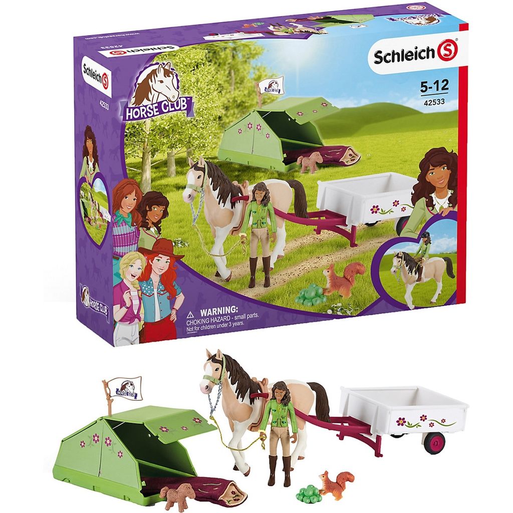 Schleich 42533 Klub koní Sarah's Camping Trip Obrázek produktu 