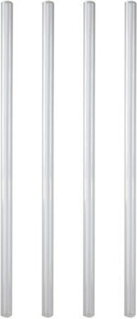 50x Trinkhalme aus Glas transparent Ø9mm 24cm