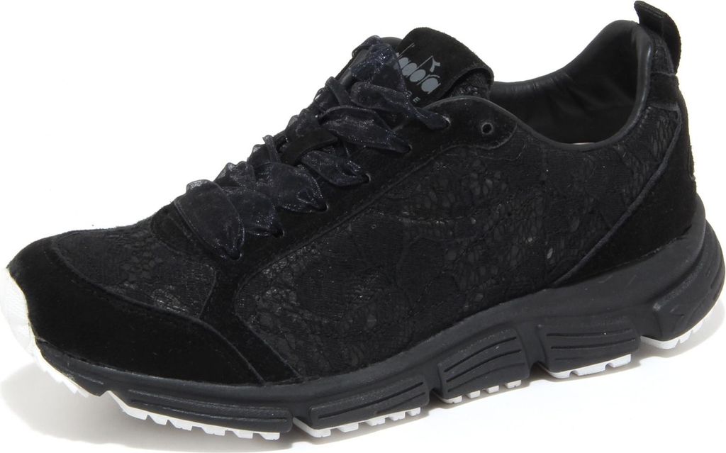 6108N Turnschuhe donna DIADORA HERITAGE nero Turnschuhe Frau Schuhe