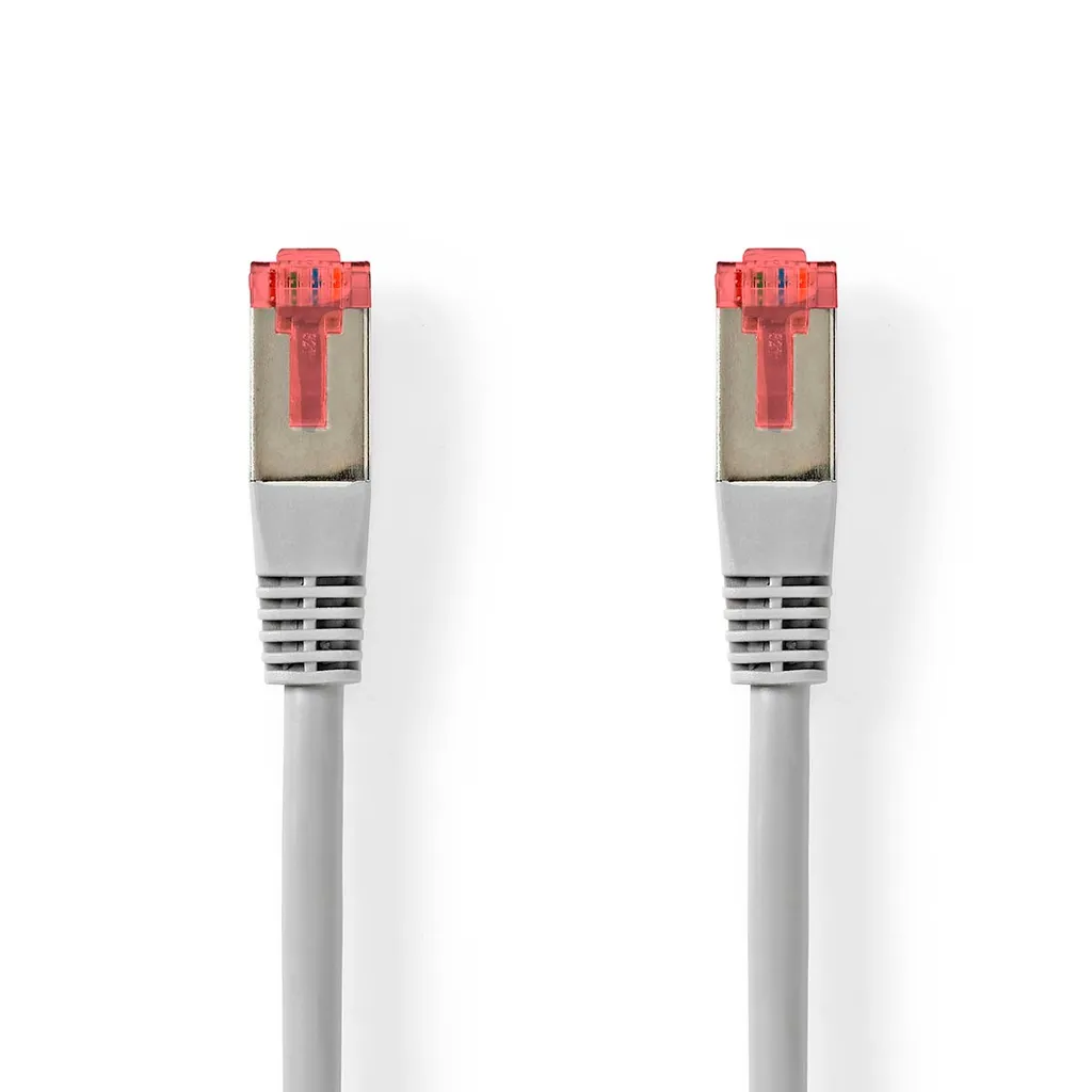 Cavo Rete Grigio CAT6 0.5m SF/UTP RJ45 - Trasmissione Dati Sicura