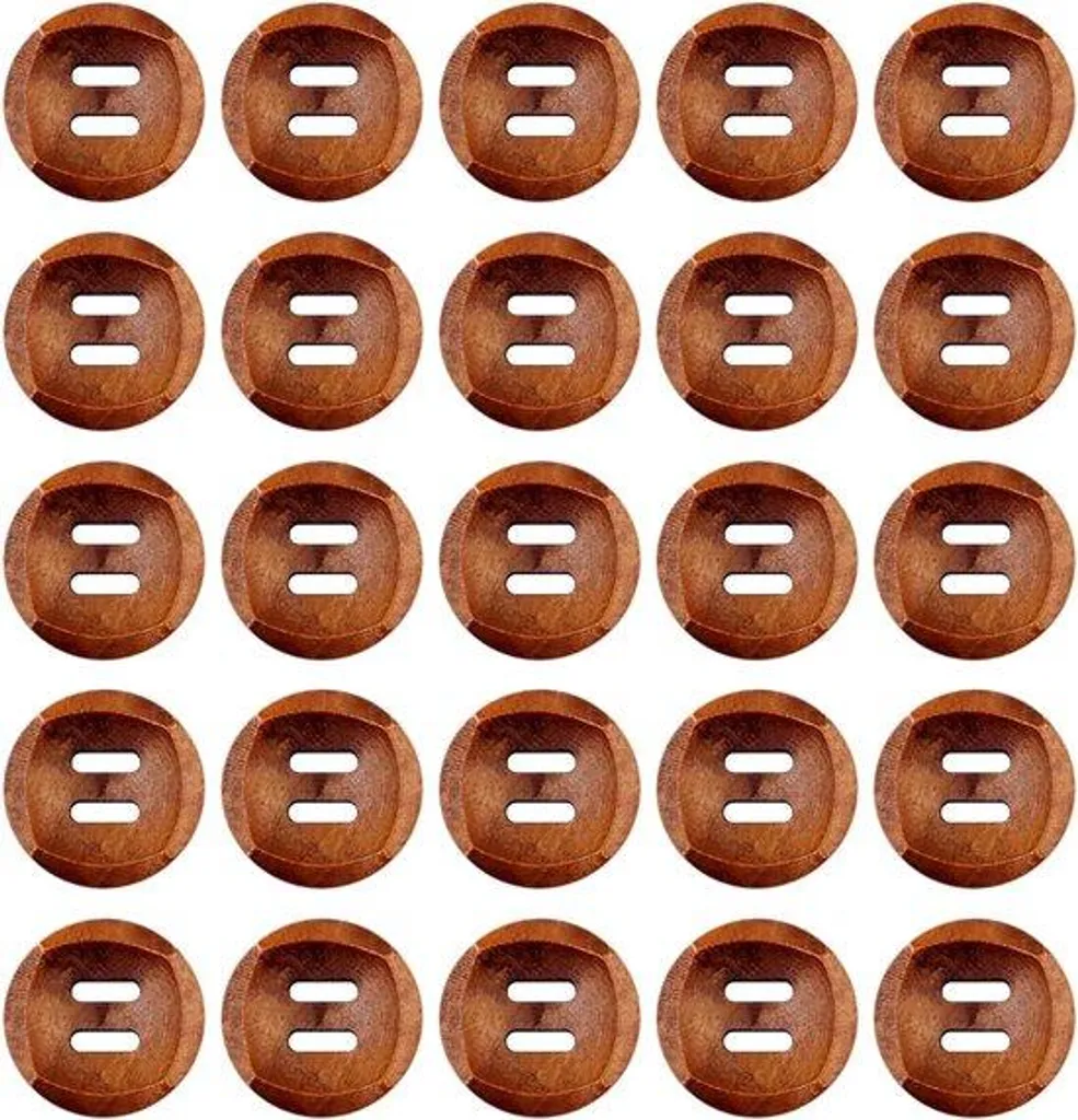 Boutons de couture en bois naturel 30 mm, accessoires mercerie créative