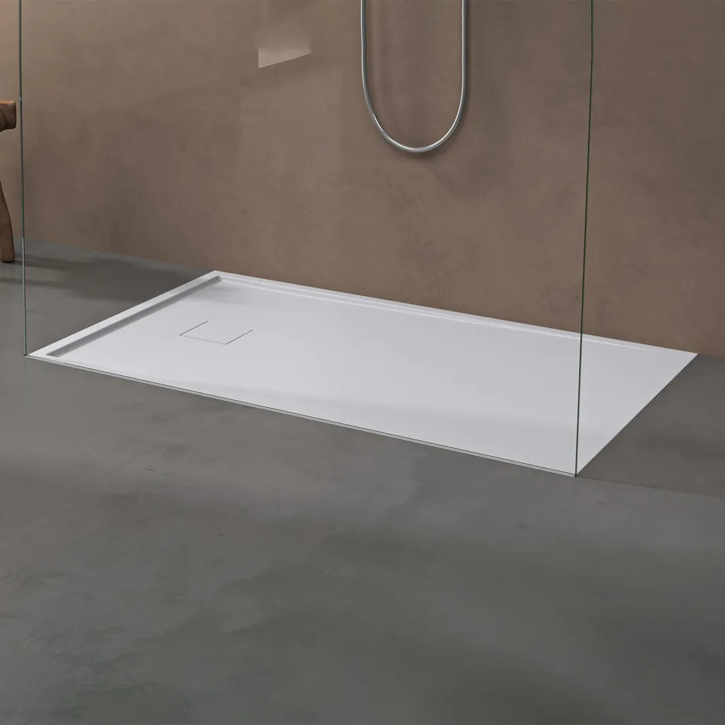 Receveur de douche Geoma08 90x140cm doporro en Solid Surface Blanc - 2