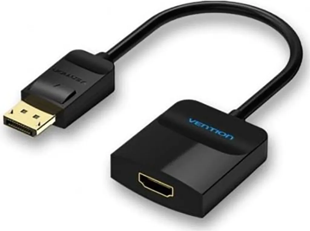 Convertitore Vention DP a HDMI Nero - Cavo Adattatore 4K Alta Qualità