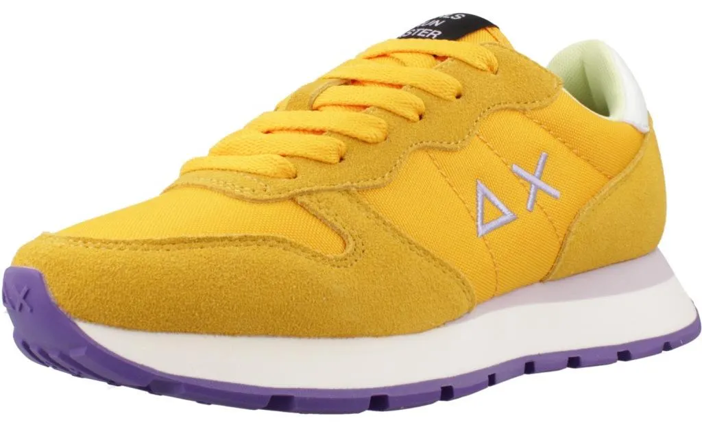 Sneakers Femme Sun68 Ally Solid Jaunes pour le Quotidien et les Loisirs