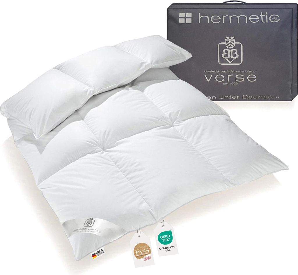 Extra warme 100% Winter Daunendecke Holsteiner Daunen 135x200 1380g