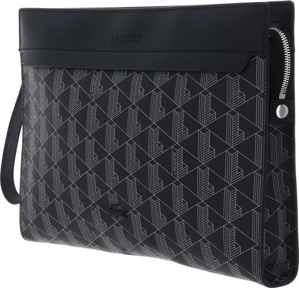 Lacoste The Blend Computer Pouch Monogram Noir Gris - Housse PC Portative - 2