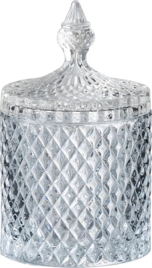 Bocal de conservation en verre poli J-Line cylindre large pour cuisine