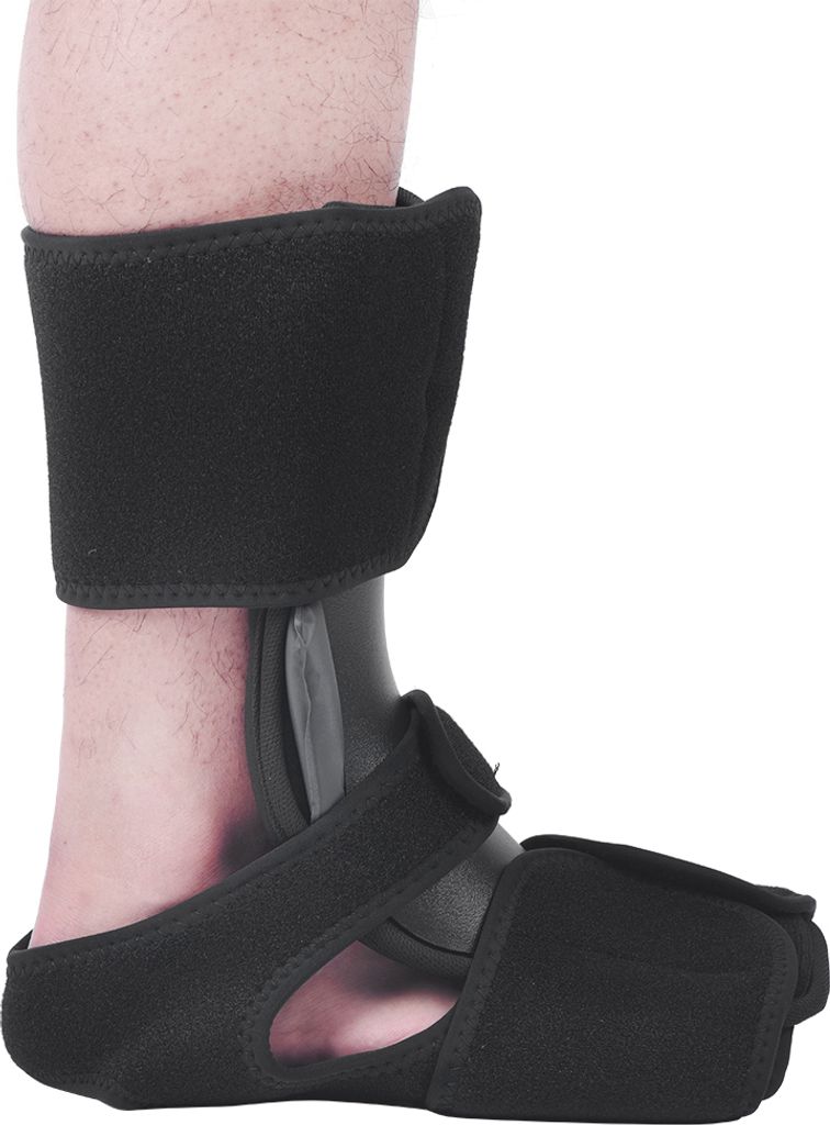 Night Foot Drop Orthotic Aluminum Splint Brace Plantar Fasciitis Fixed Support Ankle(L/XL)