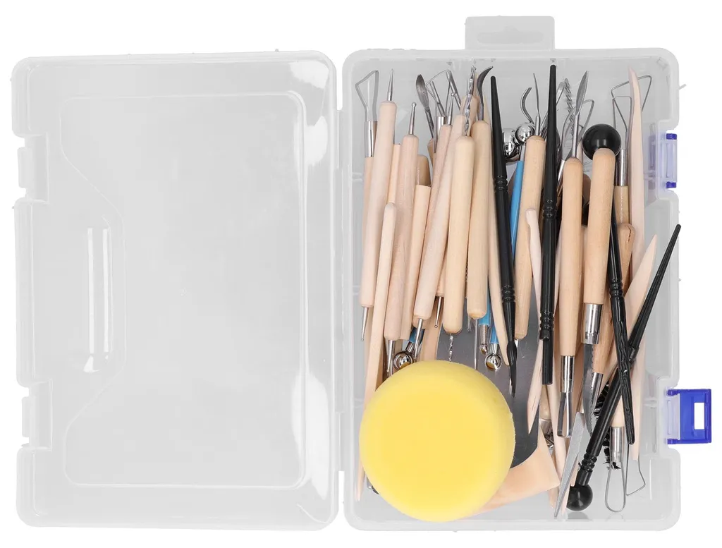 Kit outils de poterie 57 en 1 : sculptez sans limites avec précision