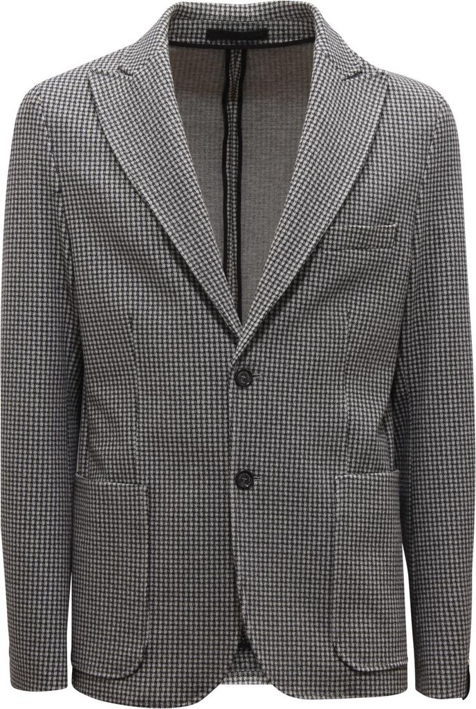N1494 Giacca Uomo Paolo Pecora Man Pied-De-Poule Jacket