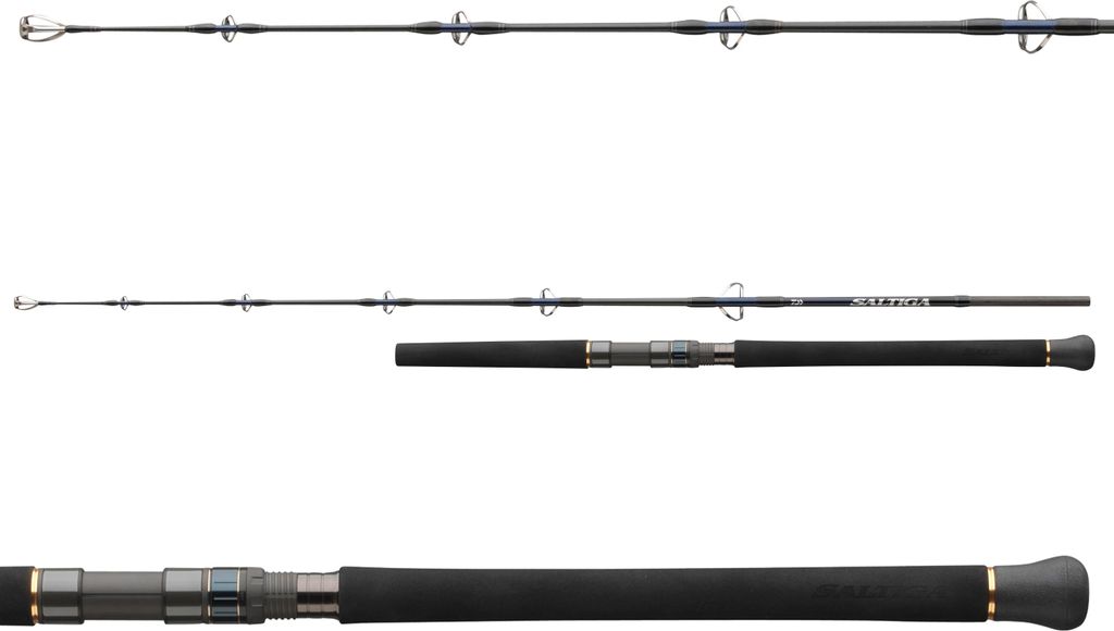 DAIWA Saltiga Jigging, 1,7m, 5,58ft, 150-300g, 2 Teile, Meeres-Spinning Angelrute, extra fast / fast, 11501-170