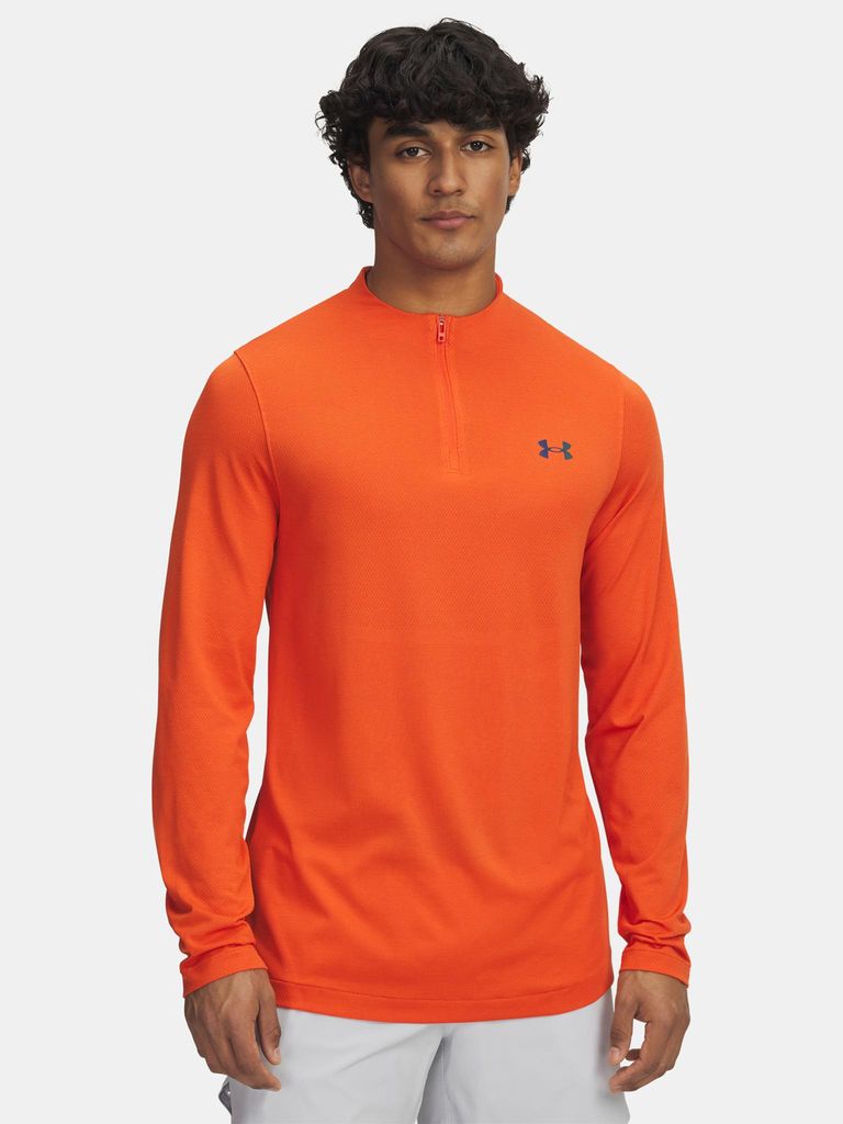 Under Armour Vanish Elite Seamless 1/4 Zp-ORG Herren-T-Shirt XXL