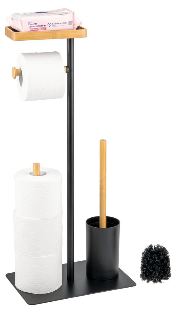 set da toilette eluno 4in1, scopino, portarotolo (di Immagine del prodotto 