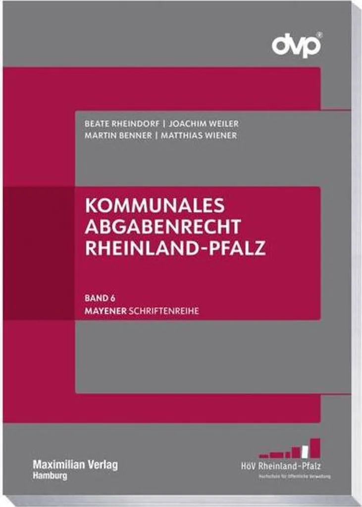 Droit fiscal communal de Rhénanie-Palatinat - Mayener Schriftenreihe