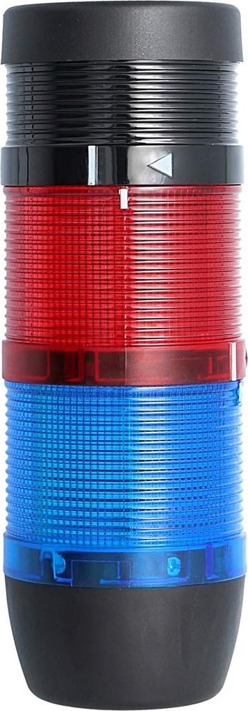 STEX24 Signalsäule blau-rot, 70mm, 24V AC/DC, LED-Blinklicht mit Summer, SS70-B2/24 111 Lautstärke 90 db - 1 Stück
