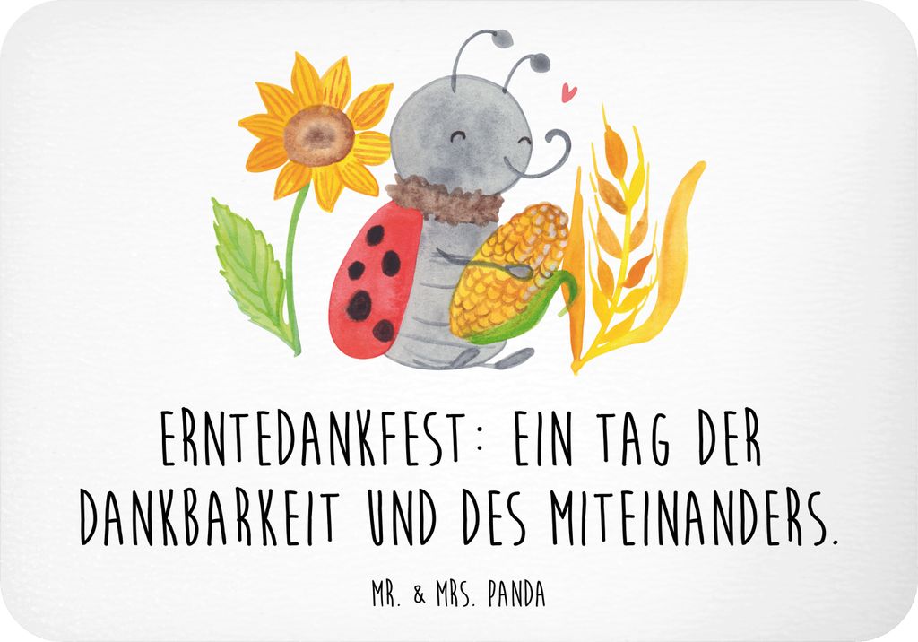 Mr. & Mrs. Panda magnet Erntedankfest Dank - Weiß - Geschenk, Lächeln, besondere Anlässe, tafelmagnet, haftmagnet, Feiertag, Freude teilen, Noti...
