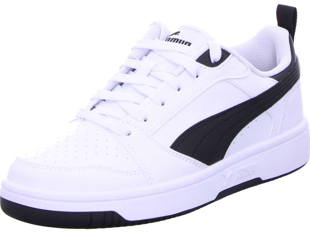 PUMA Jungen Sneaker Rebound V6 Low 23555-4.5, 23555-5, 23555-6, 23555-4, 23555-5.5, 25745-4, 25745-4.5, 25745-5, 25745-5.5, 25745-6 PUM-393833 whit...