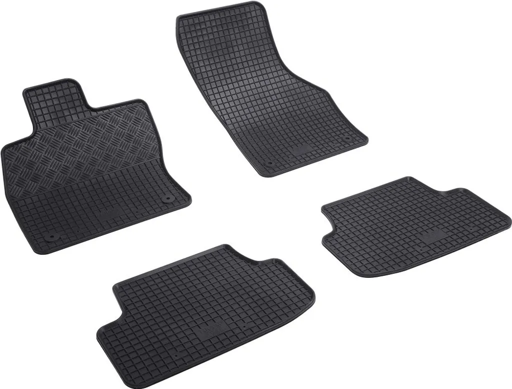 Tappeti in gomma Rigum per Volkswagen Golf 7 (2012-2020) | Nero