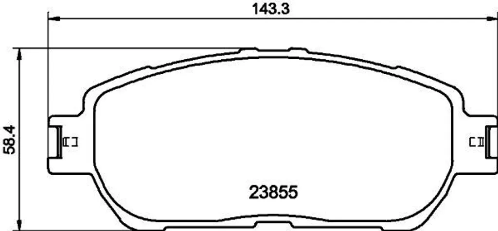 Plaquettes de frein pour conduite urbaine et autoroute Camry V3