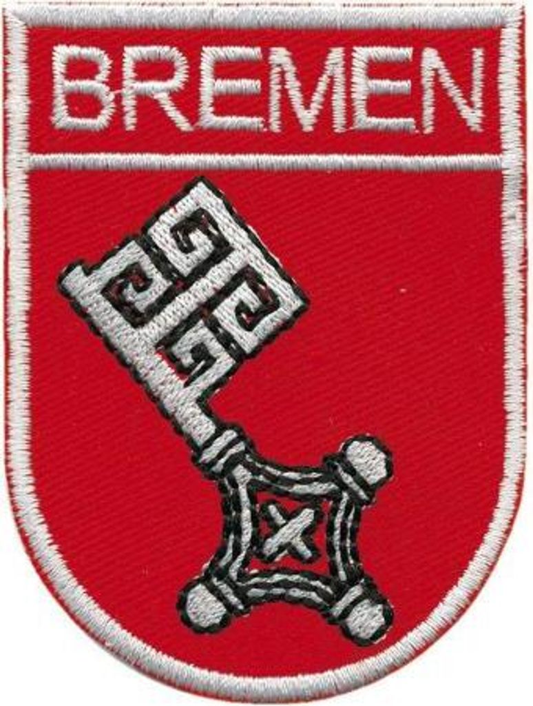 AUFNÄHER - Bremen - 00432 - Gr. ca 6 x 8 cm - Patches Stick Applikation