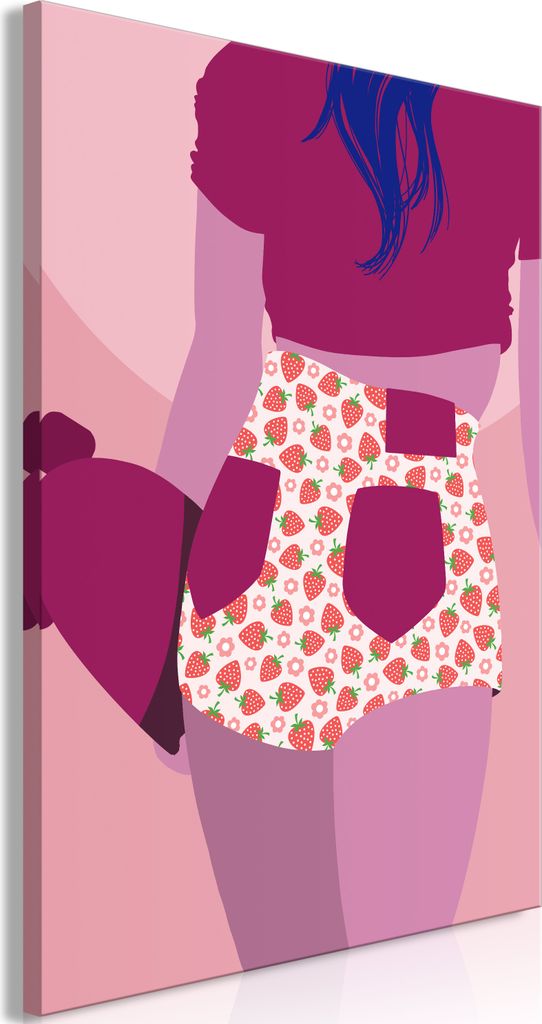 Vlies Leinwandbild - Strawberries Shorts (1 Part) Vertical 20x30 cm Menschen h-A-0144-b-a