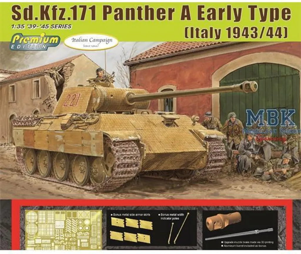 Char Panther Ausf. A Premium Dragon 6920 avec Détails Photodécoupés